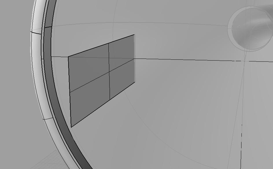 Clique em Surface > Offset Surface e selecione o círculo que foi