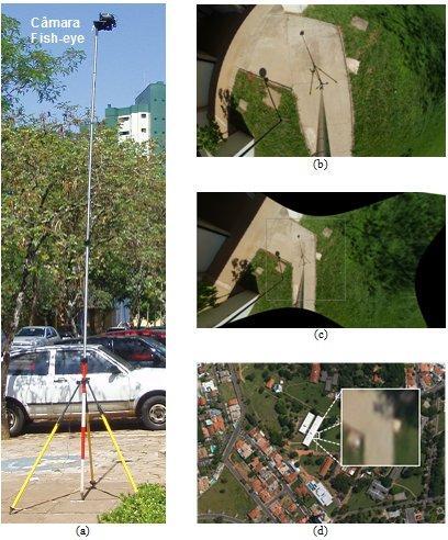 câmara Hasselblad 60, no dia 29 de novembro de 2011, a 960 m de altitude e GSD (Ground Sample Distance - tamanho do pixel no terreno) de 0,07 m.