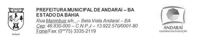 Andaraí Terça-feira 31 - Ano X - Nº 1192 Licitações ATA COMPLEMENTAR LICITAÇÃO Nº. 081/2015 TOMADA DE PREÇO Nº.