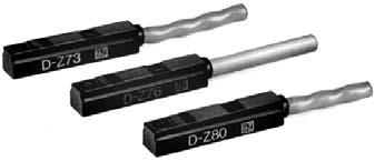 Detectores tipo Reed: Modelo de montagem directa D-Z7, D-Z7, D-Z80 Características técnicas s internos D-Z7 Detector tipo Reed D-Z7 Detector tipo Reed D-Z80 ED Resistência Díodo Zener Det.