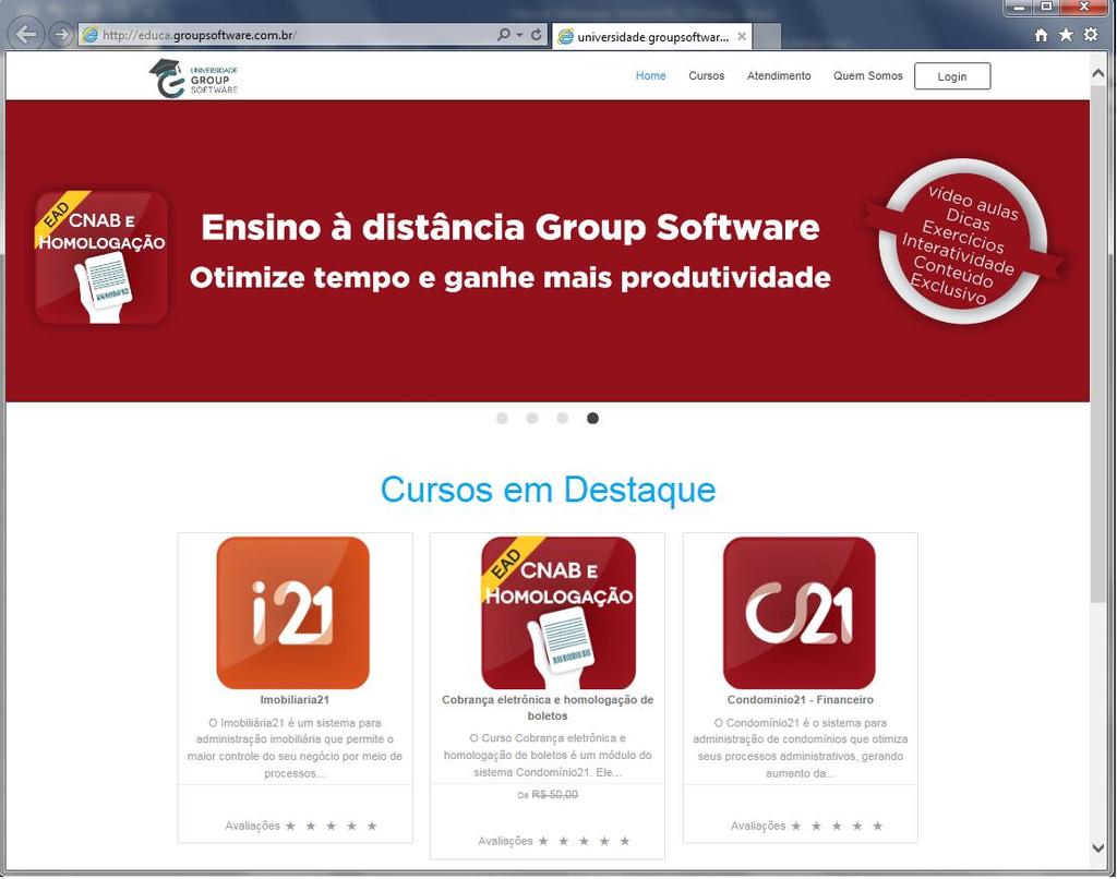 2.Universidade Grup Sftware A partir desta versã d Grup Manager fi incluíd um nv item n menu Ajuda que dará acess a página da Universidade Crprativa Grup Sftware 1.