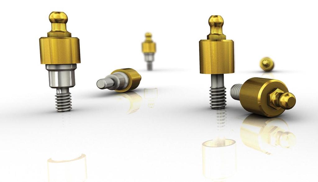 Componentes Protéticos Prosthetics Abutments / Componentes Protésicos Attachment Bola Mini Mini Ball Attachment / Attachment Bola Mini Titânio. Diretamente ao implante.