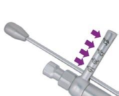 Stainless steel Instrument Dismantling before the sterilization and Hygienization process. Extremely safe (less than 5% variation). Square connector. Acero Inoxidable.