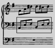 Outra adaptação adaptada trata da substituição de notas na estrutura do acorde, retirando a apojatura