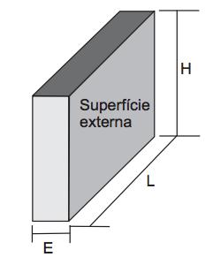 Q3. (CESGRANRIO 2012 Analista de Pesquisa Energética/EPE) As temperaturas das superfícies interna e externa da parede ilustrada na figura abaixo s o 15 ºC e 2 ºC, respectivamente.