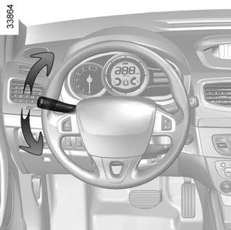 Quando se conduz em rodovias, os giros do volante normalmente são insuficientes para retornar a alavanca automaticamente para a posição 0.