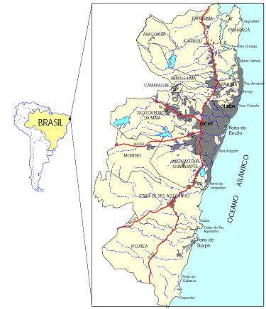 Descrição da Área de Estudo Região Metropolitana do Recife (RMR), Pernambuco Brasil Composta por 17