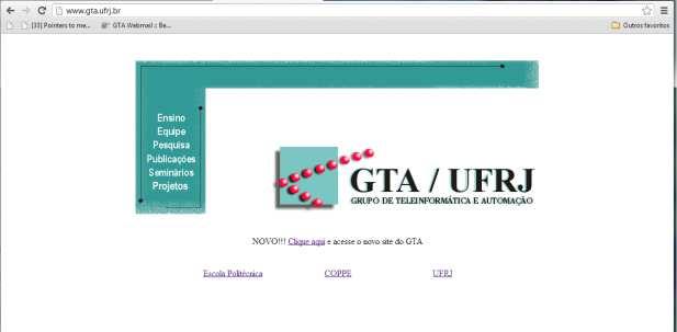 Conexão Não-Persistente Usuário digita a URL www.gta.ufrj.