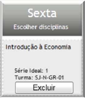 No lado direito da tela do Plano de Estudos o aluno poderá visualizar a janela Histórico de Alterações,