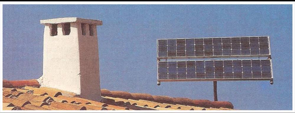 constituídas por um material semicondutor (geralmente silício). Célula fotovoltaica.