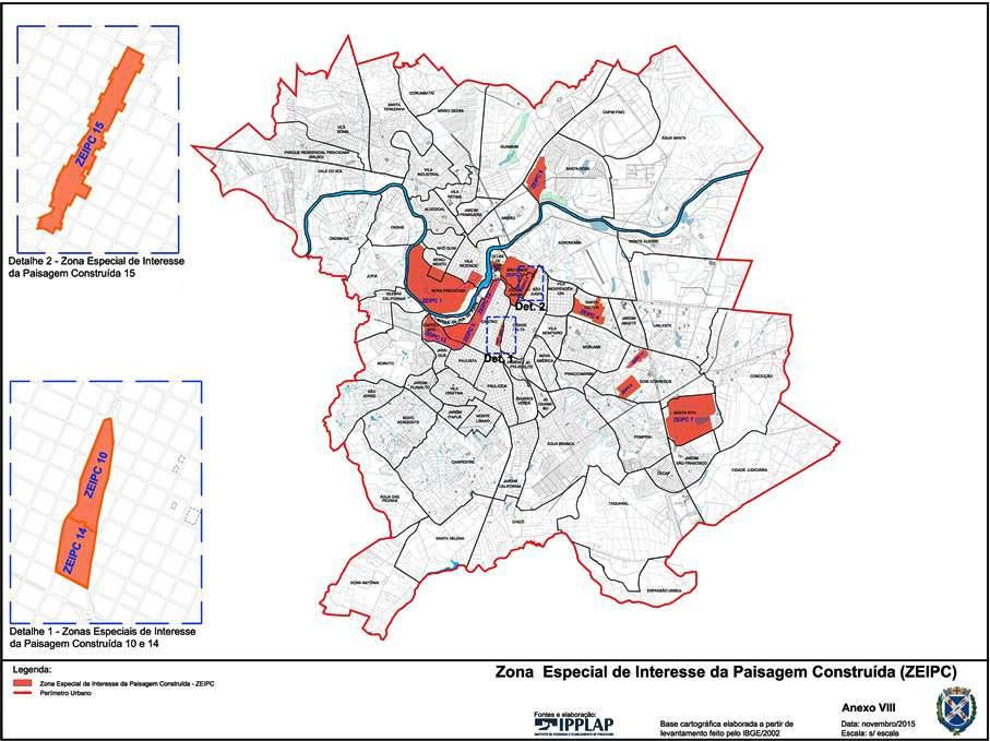 Zona Especial de Interesse da Paisagem Construída 1 (ZEIPC 1 Nova Piracicaba) Tem início no entroncamento das avenidas Barão de Serra Negra, Rui Barbosa e Maria Maniero no ponto de coordenadas X =