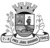 Prefeitura Municipal de Presidente Jânio Quadros 1 Sexta-feira Ano V Nº 708 Prefeitura