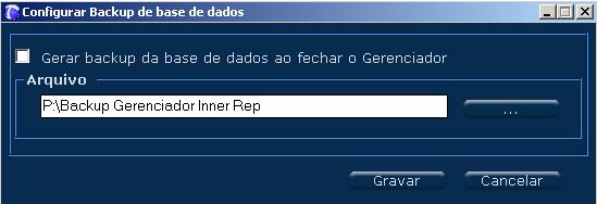 mdb Exemplo: Caso seu computador apresente problemas e você tenha o backup, basta apenas instalar o Gerenciador Inner