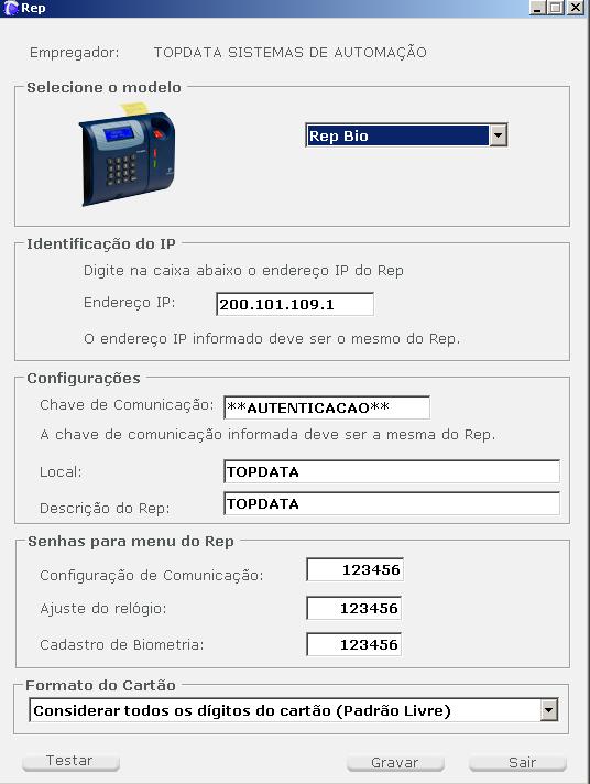 Especificações Técnicas Inner Rep Configuração no Local B A conexão desta LAN a rede Internet é feita pelo modem ADSL e deve ter um IP externo fixo. Lembrar que o IP externo precisa ser fixo.