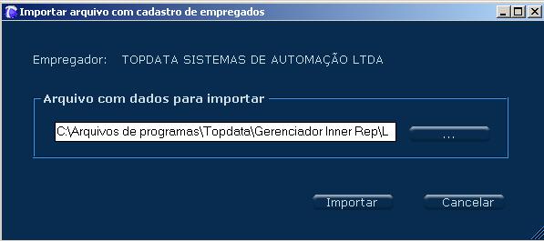 Exemplo do processo e importação: 5.13.