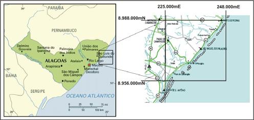 1. Introdução Uma atualização do conhecimento faciológico da Formação Maceió, Bacia de Alagoas (aqui entendida como a porção norte da Bacia de Sergipe-Alagoas), aflorante no litoral norte do Estado