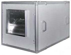 Caixas de Ventilação CVS Memória descritiva Caixa de ventilação para extracção/insuflação, com estrutura em perfil de alumínio extrudido e anodizado e com cantos em poliamida reforçada.