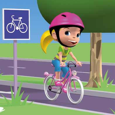 SE ANDAR DE BICICLETA... 5 Quando anda de bicicleta, triciclo ou trotineta, a criança é um condutor. Mas a ausência de carroçaria e a instabilidade do seu veículo, tornam-na vulnerável.