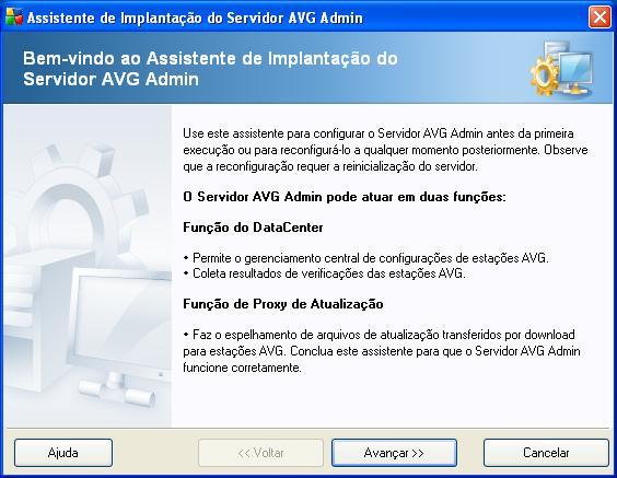 2. Instalação e Configuração do AVGAdmin 8.5 2.1 Instalação da Administração Remota do AVG 8.5 Faça o download da versão mais recente da Administração Remota do AVG 8.