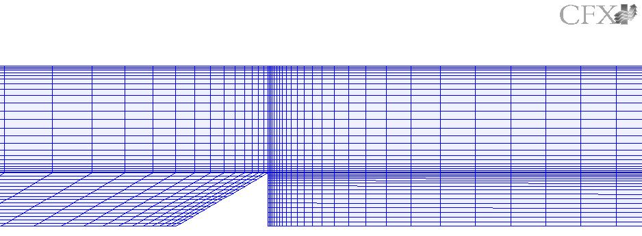Estudo Numérico dos Modelos de Combustão Existentes no Software CFX-5.7.1 16 Figura 3.1: ESquema do domínio de cálculo e suas dimensãoes. malha possibilita.