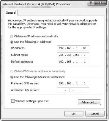 Conexão com o Computador Conﬁguração do Segmento de Rede.