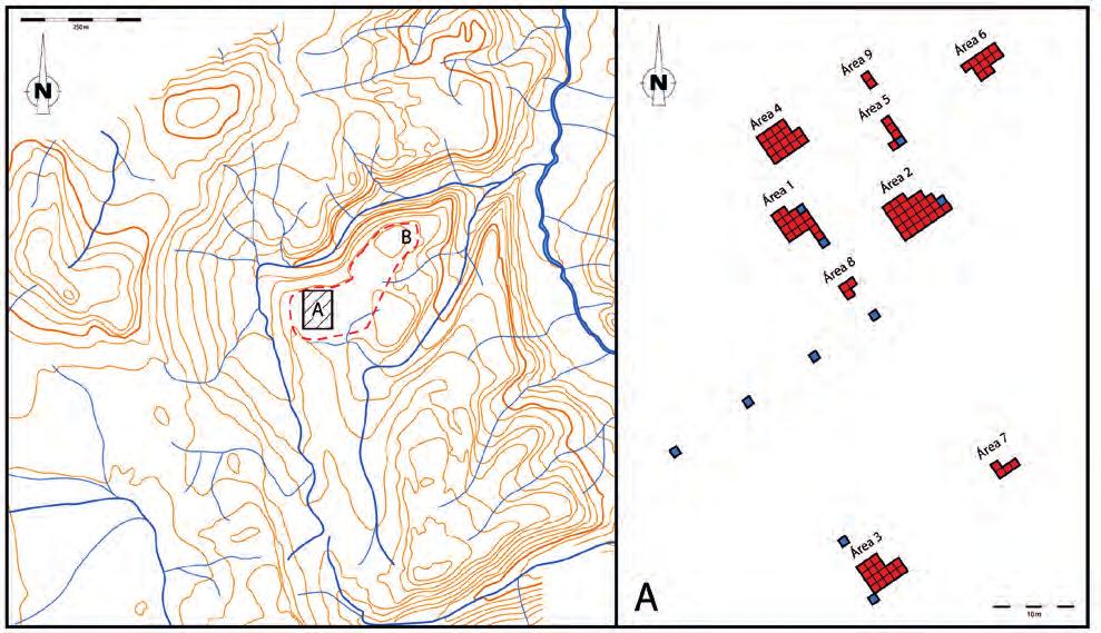 Estratigrafia observada e contextos de recolha Fig. 1 O sítio do Freixo (indicado pelo acrónimo FRX) no contexto do Neolítico antigo entre o Tejo e o Mondego.