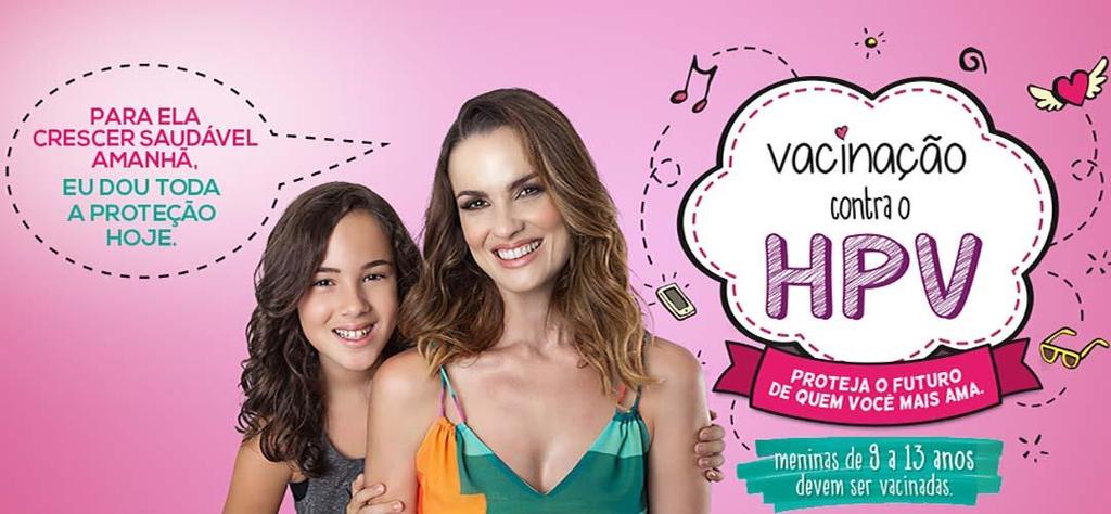 Vacina contra o HPV Indicações Meninas: 9 a 14 anos Brasil é o primeiro