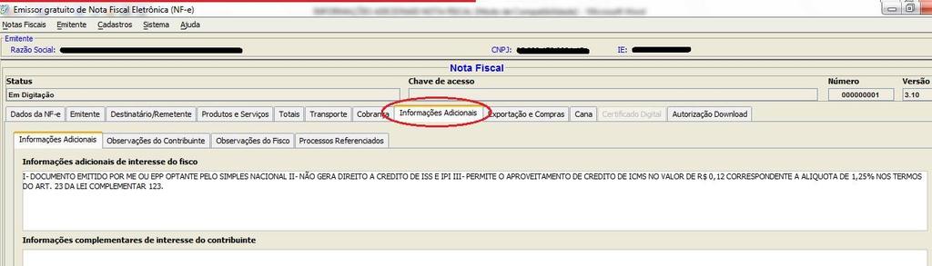 PROCEDIMENTOS PARA EMITIR APÓS O PREENCHIMENTO SALVAR: CLICAR EM SALVAR VALIDAR: CLICAR EM VALIDAR, SE HOUVER ALGUM ERRO NO PREENCHIMENTO, O SISTEMA IRÁ INFORMAR PARA CORRIGIR.