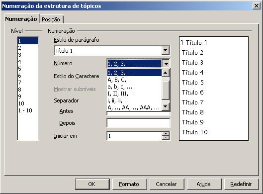 Faça a escolha da numeração Formatar páginas em retrato e paisagem no mesmo documento texto Para formatar um documento de texto com algumas páginas em retrato e outras em paisagem, siga as instruções