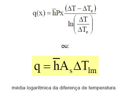 Taxa de calor, q (3) Da Eq. (1) Substituindo na Eq.