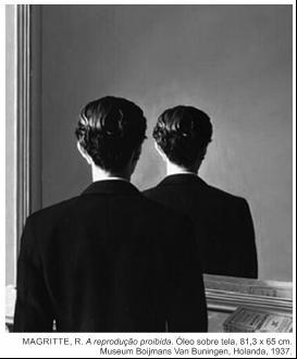 (Enem 2015) O Surrealismo configurou-se como uma das vanguardas artísticas europeias do início do século XX. René Magritte, pintor belga, apresenta elementos dessa vanguarda em suas produções.