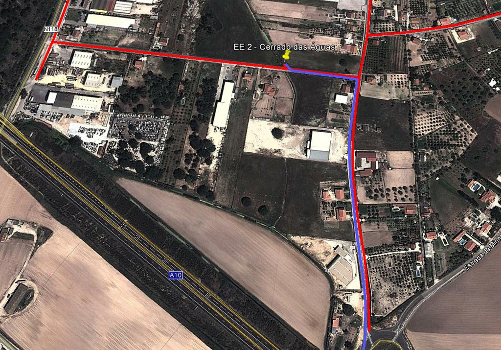 Esquema com localização da intervenção - esquema de sinalização temporária que será implementado na via de circulação que será alvo de intervenção