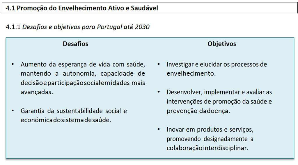 Agenda: Saúde, Investigação Clínica e de Translação I- Promoção do Envelhecimento Ativo e Saudável II- Medicina Personalizada e Biomarcadores III-