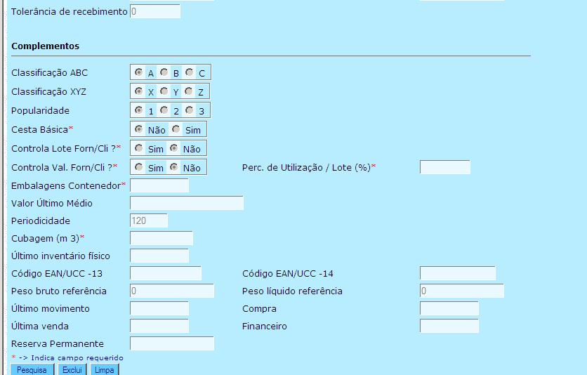 x fornecedores Selecionar a ultima opção,