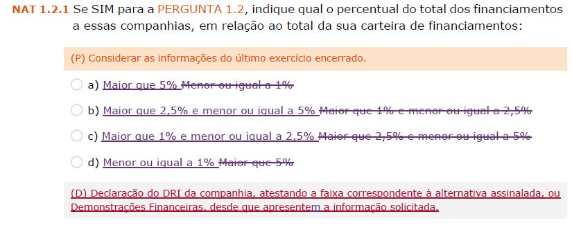 Dimensão: Natureza do Produto Principais