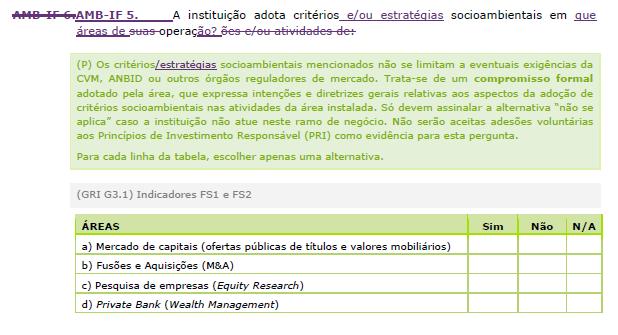 Propostas de ajustes no questionário 2018 AMB IF 5