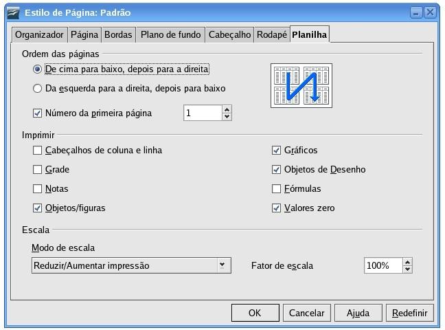 Aplicando Um Estilo na seção Formato do Papel, você pode escolher não apenas o tipo de papel como também a sua orientação.