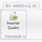 Novidades DEFIR 2015 Geral Criado importador do Quadro 10 do Anexo A da IES Memorização de