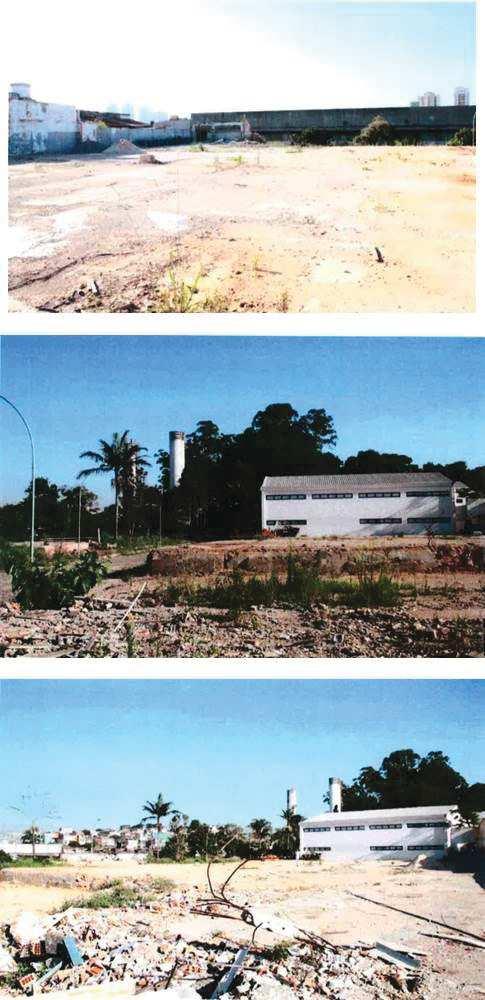 Terreno Adjacentes as Casas de Madeira e Edificação do Complexo Didático As fotos apresentam a área logo após a construção da Edificação do Complexo Didático.