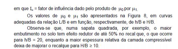 RECALQUE EM FUNDAÇÕES SUPERFICIAIS FUNDAÇÕES