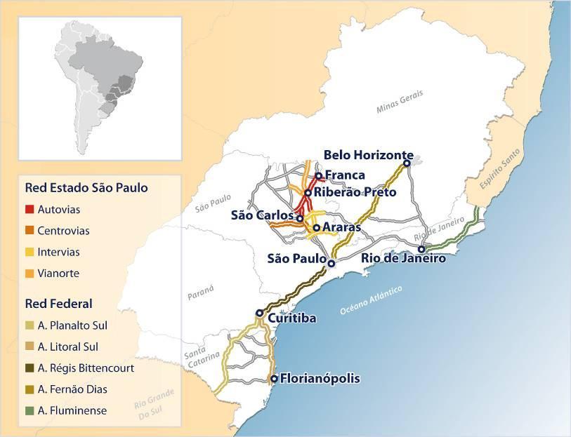 Perfil Corporativo Nossas Concessões Uma das maiores companhias do setor de concessões rodoviárias do Brasil com mais de 3,2 mil quilômetros de rodovias administradas
