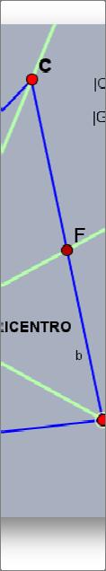 O ponto de intersecção dessass rectas é o Baricentro do