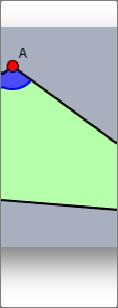 Os ângulos internos do triângulo são