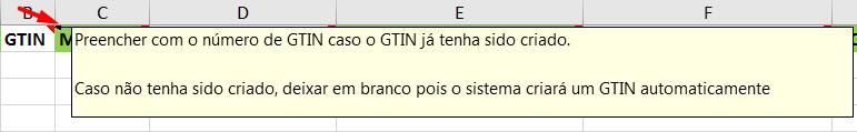 Abaixo os campos obrigatórios da planilha detalhados: Nota2: Na Coluna GTIN Origem é necessário inserir o código do GTIN -13 deste GTIN -14.