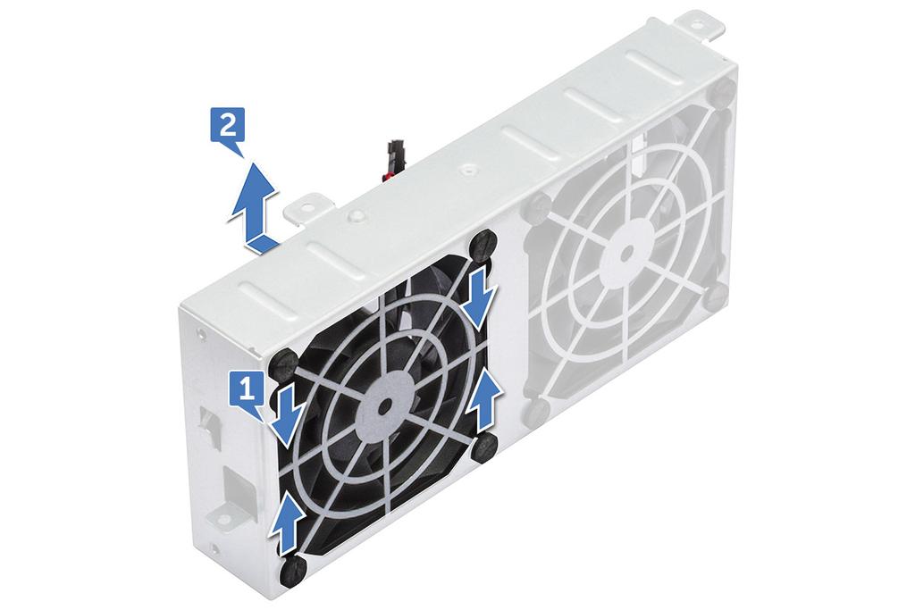 Como instalar o ventilador no respectivo suporte 1 Coloque o ventilador no suporte do