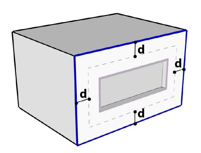 modelo numérico de distribuição solar do EnergyPlus adotado pelo ArchSim não quantifica nos cálculos a posição relativa das aberturas em relação à parede, apenas a área dessas.