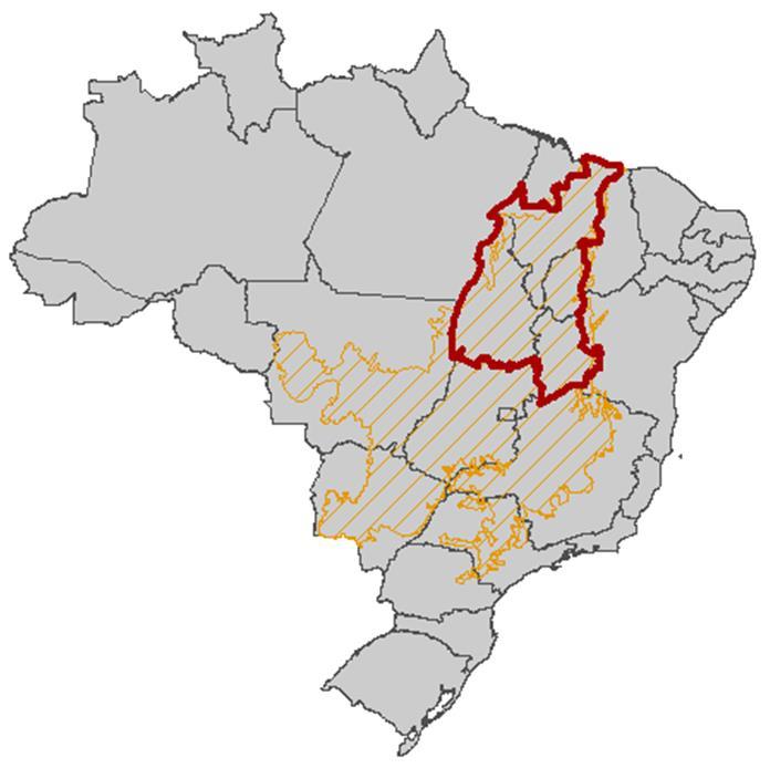 Um dos principais critérios foi a presença do Cerrado nos estados, bioma que corresponde a 90% da região.