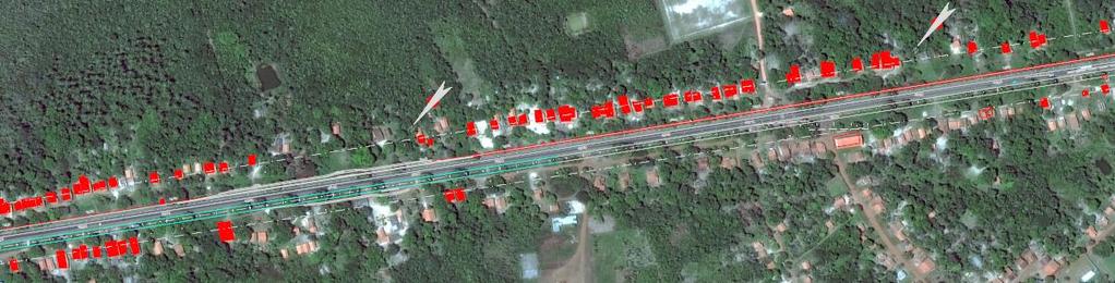 SANTA RITA SANTA ROSA DOS PRETOS MAPA COM INTERFERÊNCIAS ALTERAÇÃO NO SEGUNDO RETORNO NA ÁREA DA COMUNIDADE ( EST.