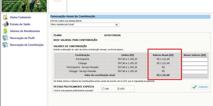 Informe/Digite no campo