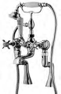 122 IMPERIAL Misturadora de banheira, montagem em bancada - 120 mm Rim mounted 2 hole Bath/shower mixer - 120 mm Mélangeur Bain/Douche, sur